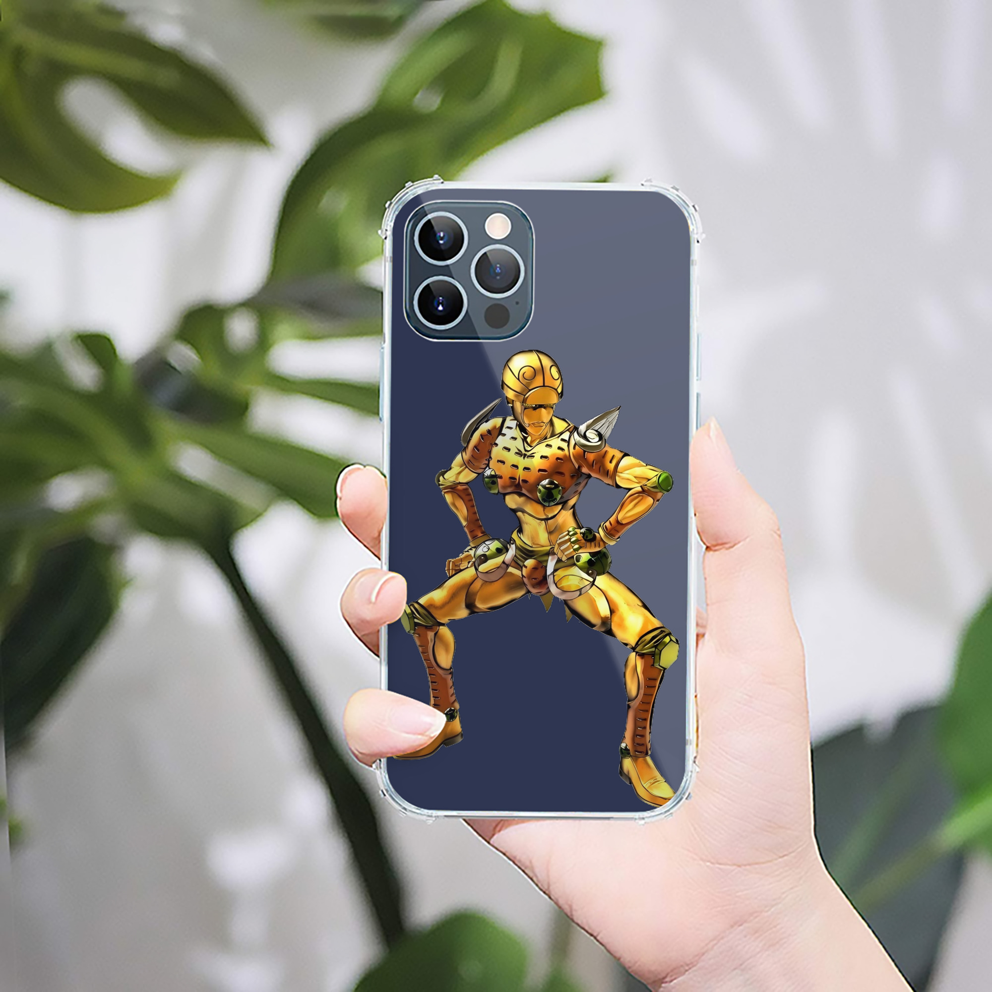 （画像用） ジョジョの奇妙な冒険 ジョルノ?ジョバァーナ JoJo's Bizarre Adventure Giorno Giovanna 【iPhone 12シリーズ対応】透明スマホケース（クリアソフトケース）
